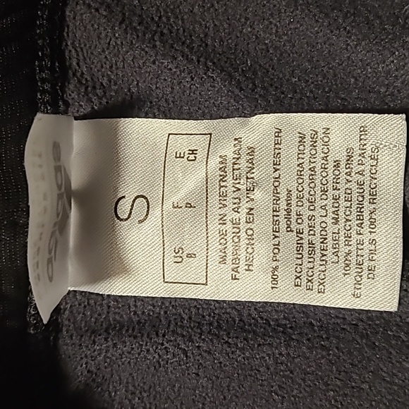 Adidas Kids Charcoal Joggers with White Stripes - Size Small - Picture 5 of 11